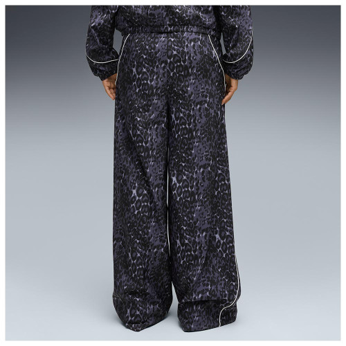 Puma Γυναικείο παντελόνι φόρμας Sport Relaxed Animal Printed Wide Leg Pants